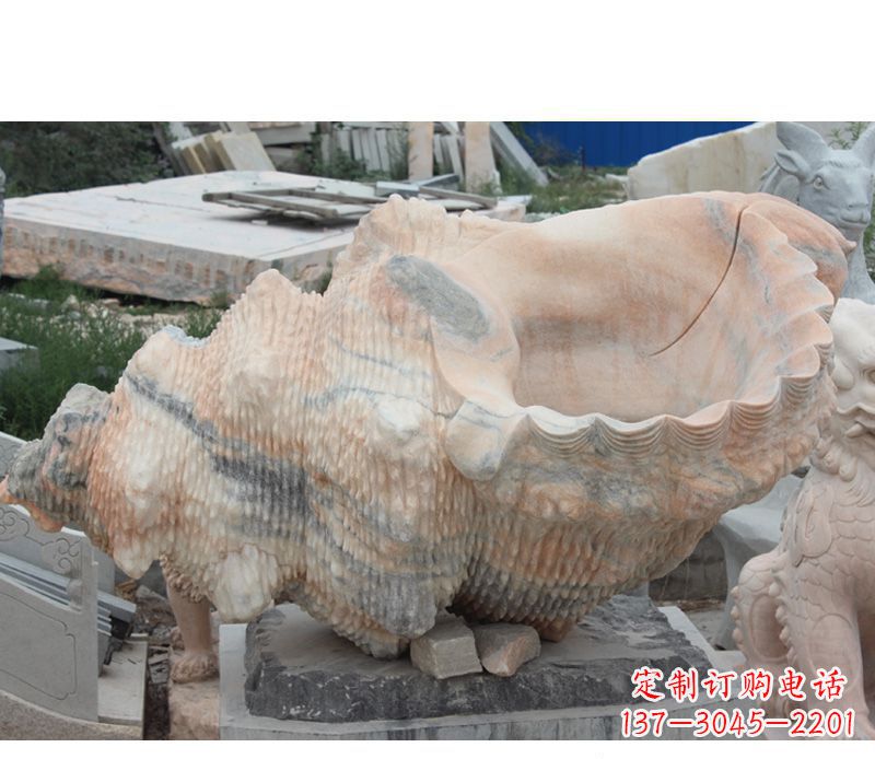 仙桃公园海螺石雕