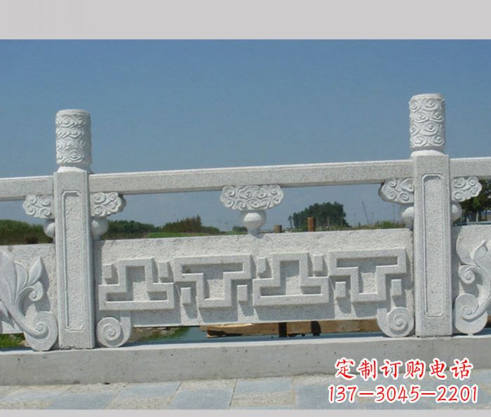 仙桃公园景观大理石栏板雕塑