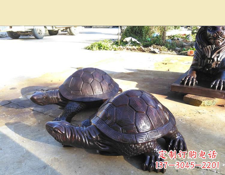 仙桃温情乌龟铜雕