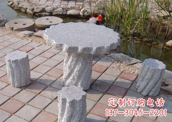 仙桃公园石桌凳雕塑