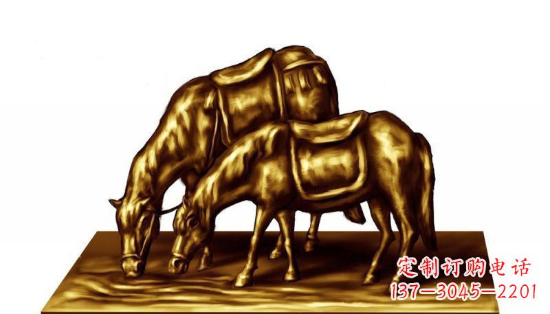 仙桃中领雕塑精美铜制动物雕塑