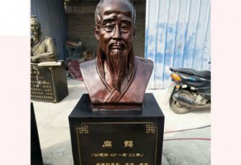 仙桃铸造古代名医扁鹊胸像，展现生命的传承之美