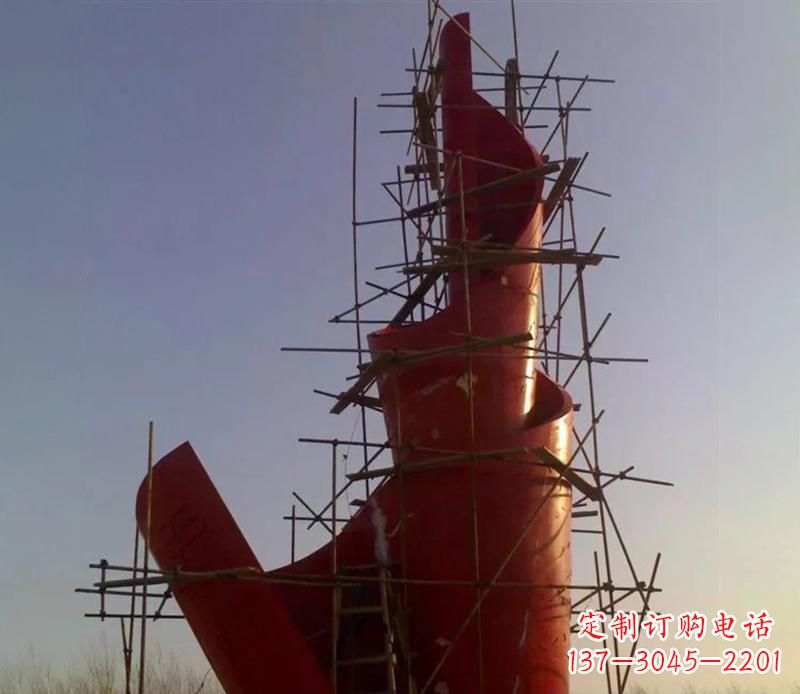 仙桃广场不锈钢火炬景观雕塑