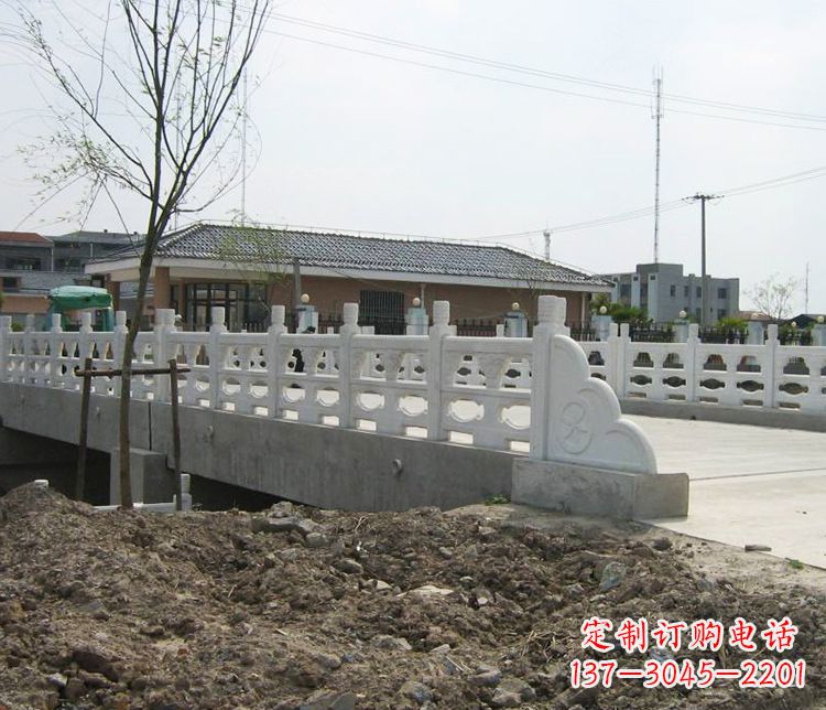 仙桃景区大理石栏板石雕 (6)