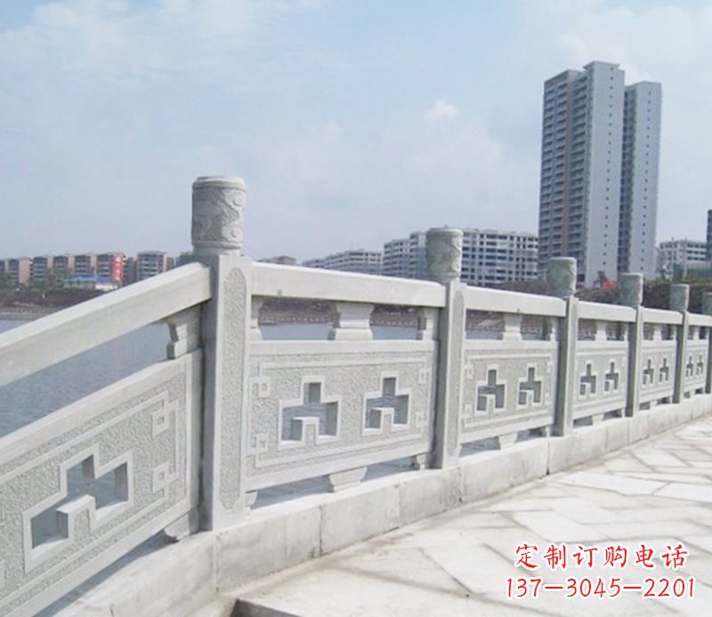 仙桃景区大理石栏板石雕_1 (2)