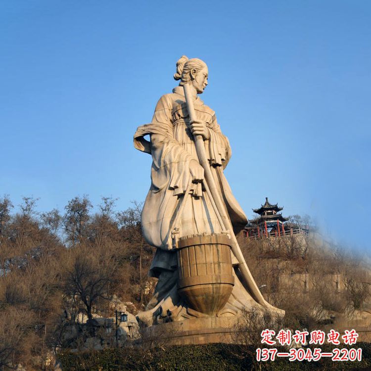 仙桃景区景点历史名人古代著名美女文姜大型景观雕塑