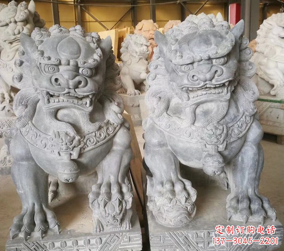 仙桃南方石狮子雕塑,传承古典工艺