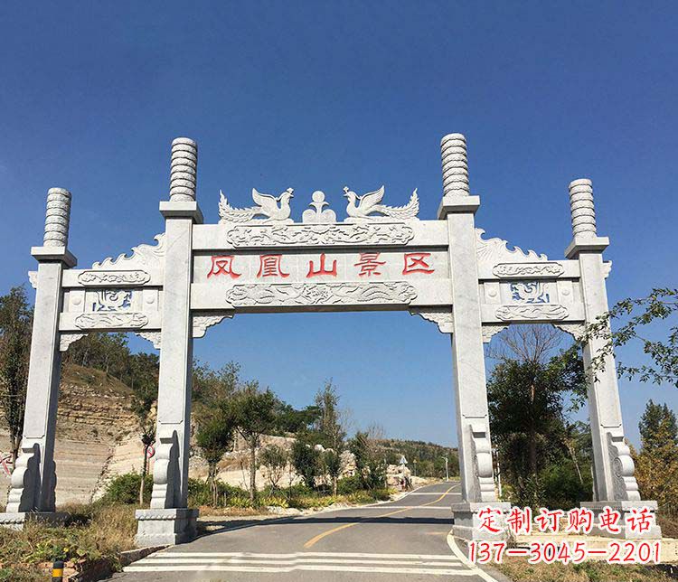 仙桃中领雕塑:高质量牌坊石雕
