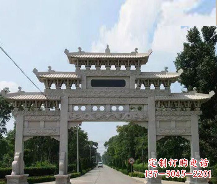 仙桃高品质牌坊石雕,专为客户量身定制
