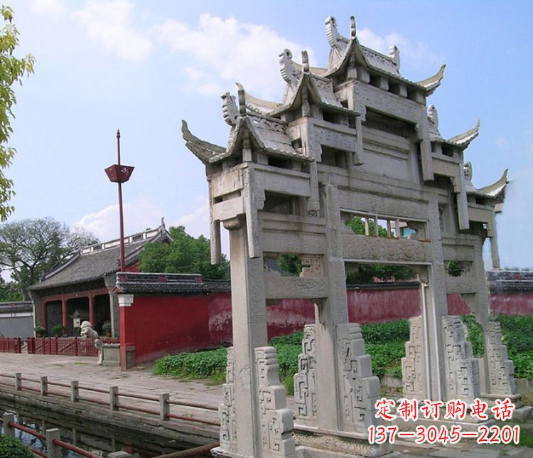 仙桃专业大型牌坊石雕制作