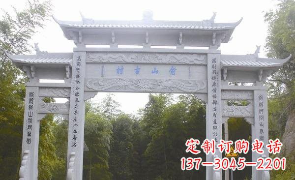 仙桃让精美的牌坊雕塑为您打造精美环境
