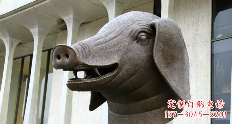 仙桃中领雕塑十二生肖铜雕,带来家庭的幸福祝福