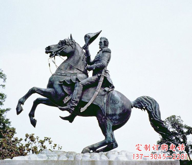 仙桃石雕西方骑马人物雕塑
