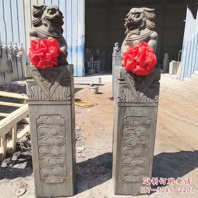 仙桃石狮子栓马桩