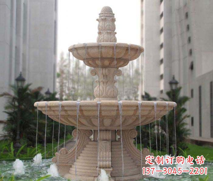 仙桃双层喷泉小区石雕