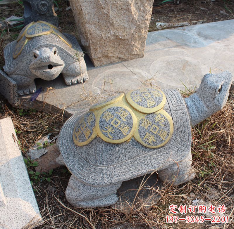 仙桃水池乌龟石雕