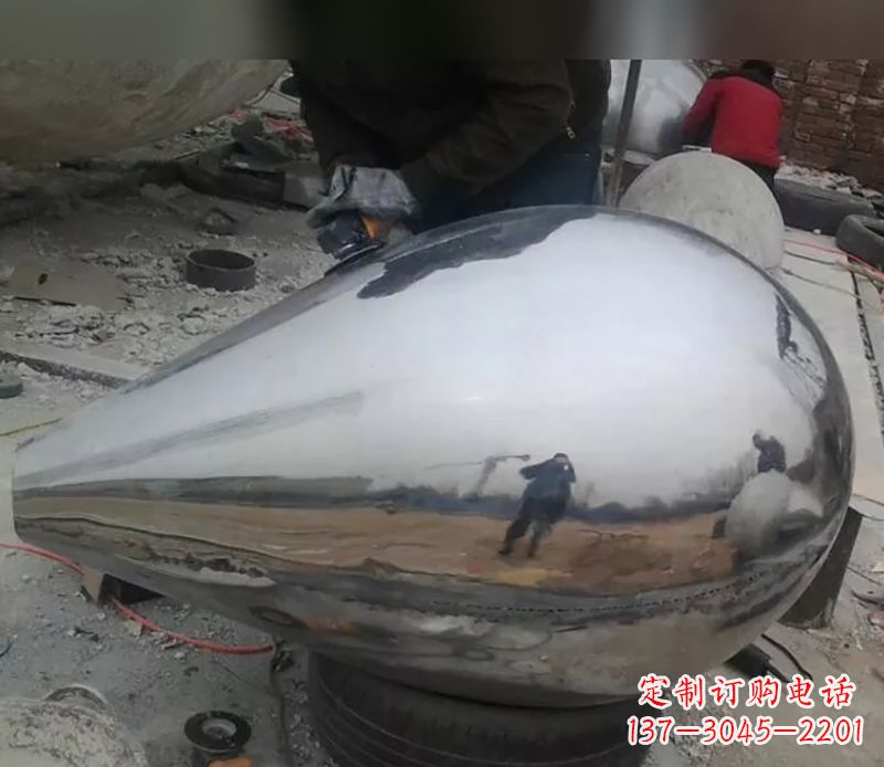 仙桃水滴不锈钢商场雕塑