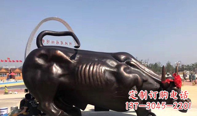 仙桃水牛铜雕