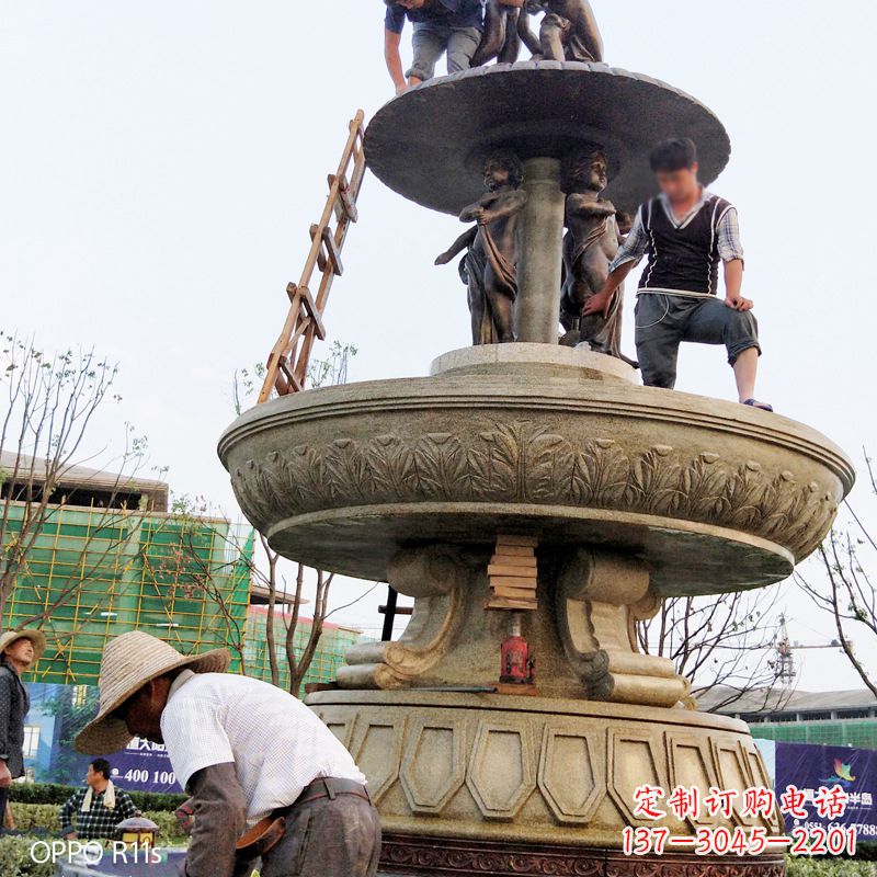 仙桃水头石雕喷泉