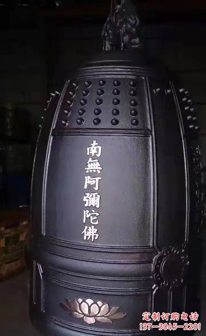 仙桃寺庙铜钟雕塑户外景观雕塑 