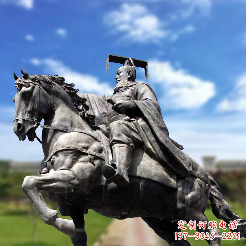 仙桃隋文帝骑马雕塑