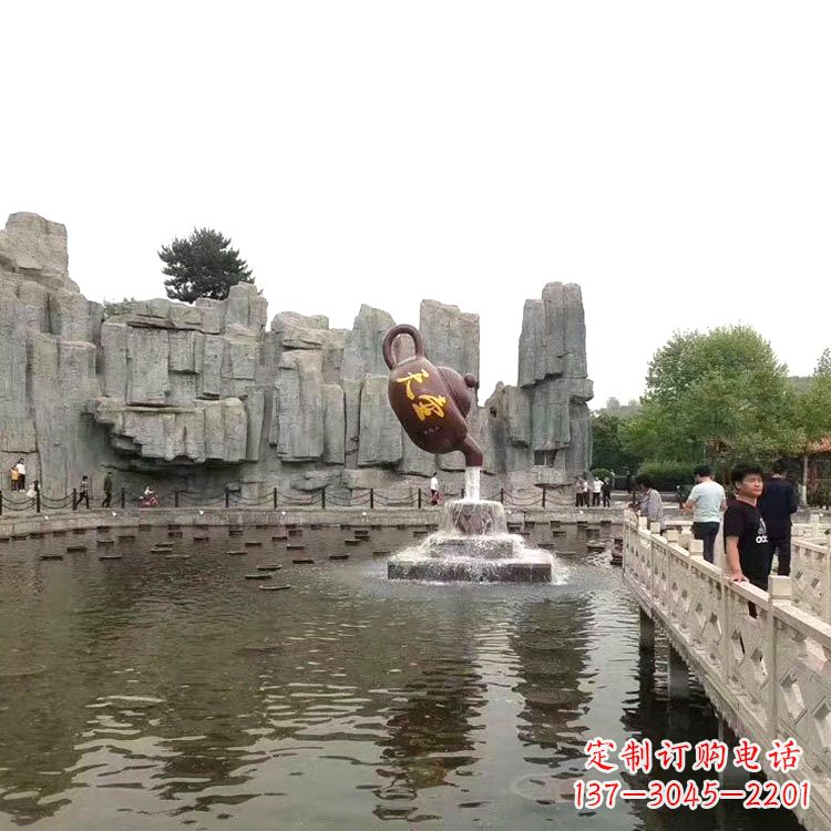 仙桃天壶流水喷泉
