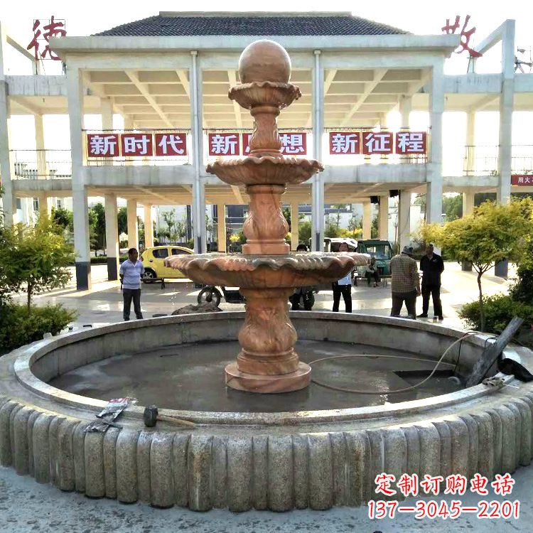 仙桃天使喷泉石雕