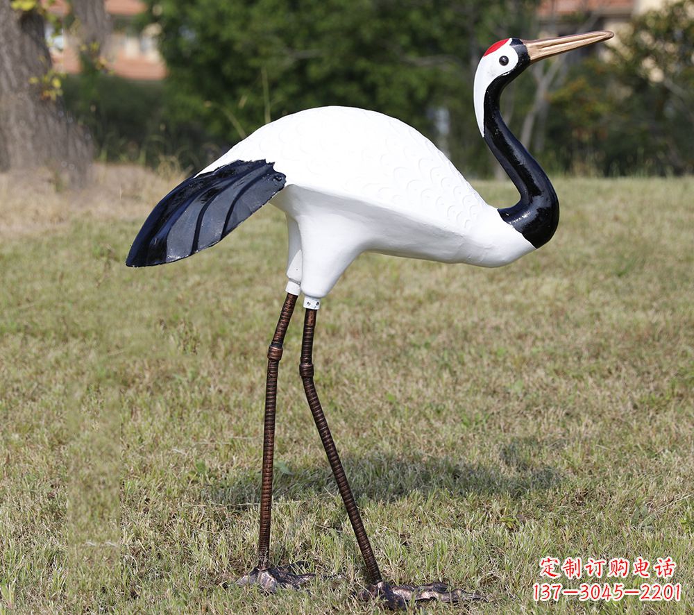 仙桃庭院仙鹤雕塑