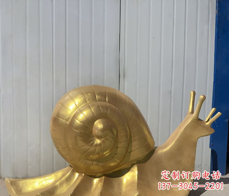 仙桃铜雕创意蜗牛雕塑