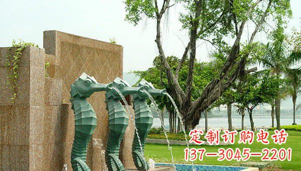 仙桃铜雕海马雕塑