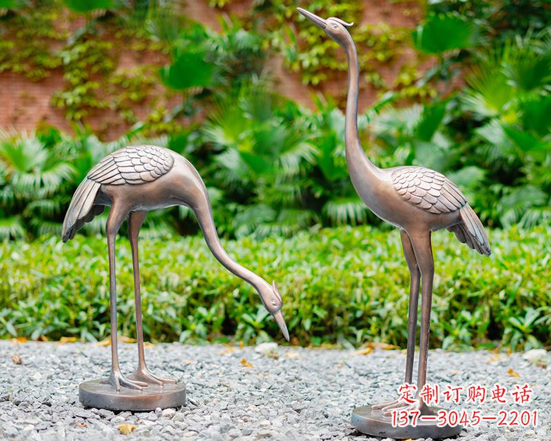 仙桃推荐仿真仙鹤动物雕塑