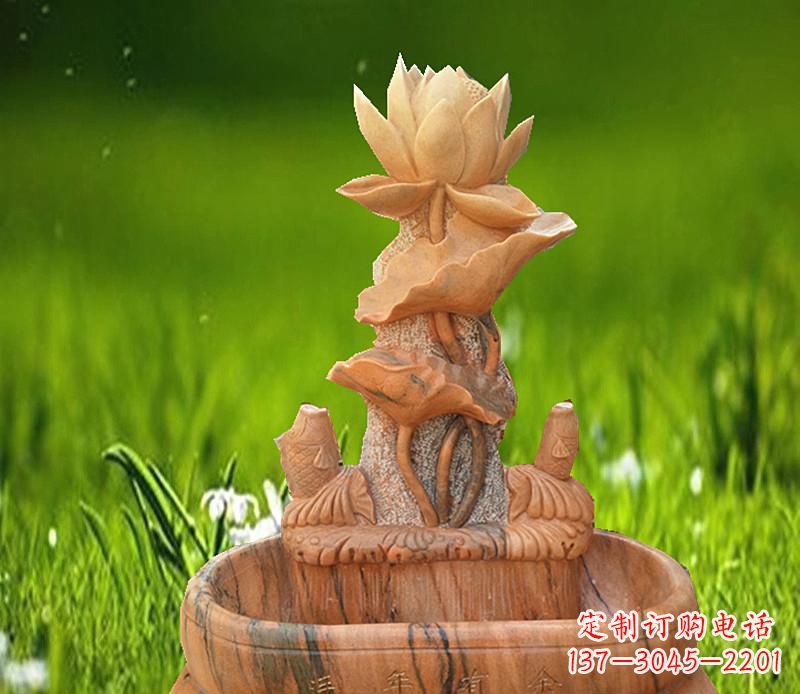 仙桃晚霞红景观荷花水池