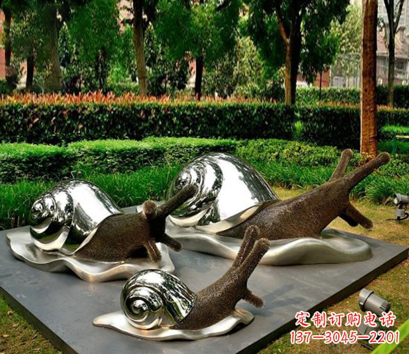 仙桃蜗牛雕塑不锈钢