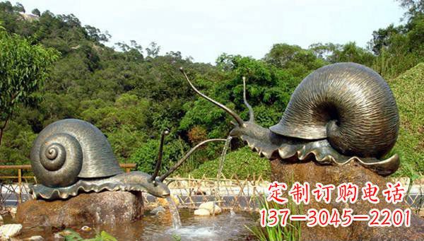 仙桃蜗牛公园动物铜雕