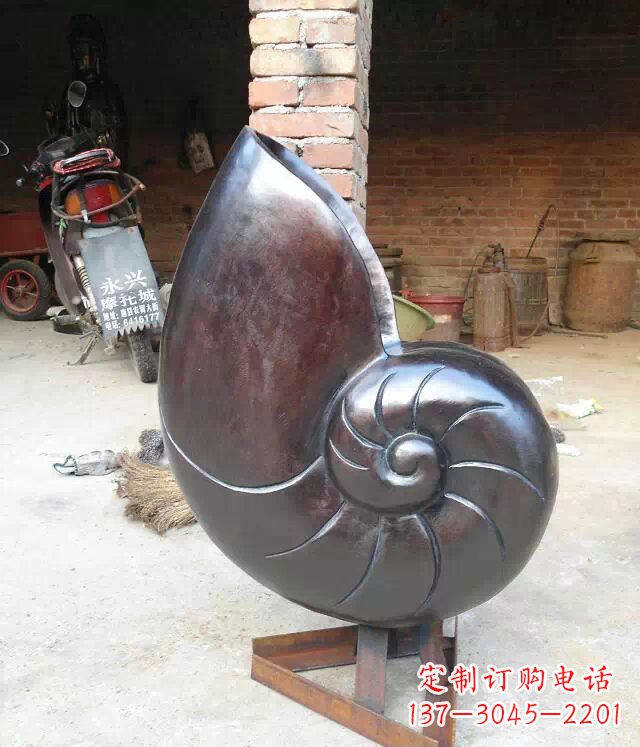 仙桃蜗牛公园景观动物铜雕