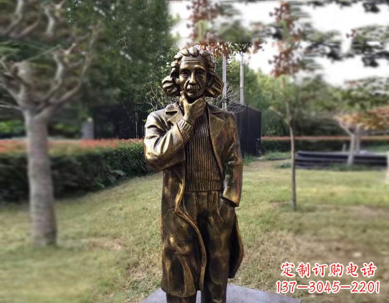 仙桃西方名人爱因斯坦铜雕