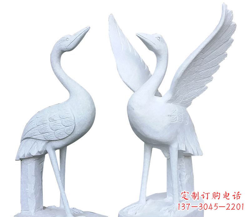 仙桃仙鹤公园动物石雕