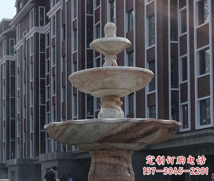 仙桃小区景观大型喷泉石雕 (6)