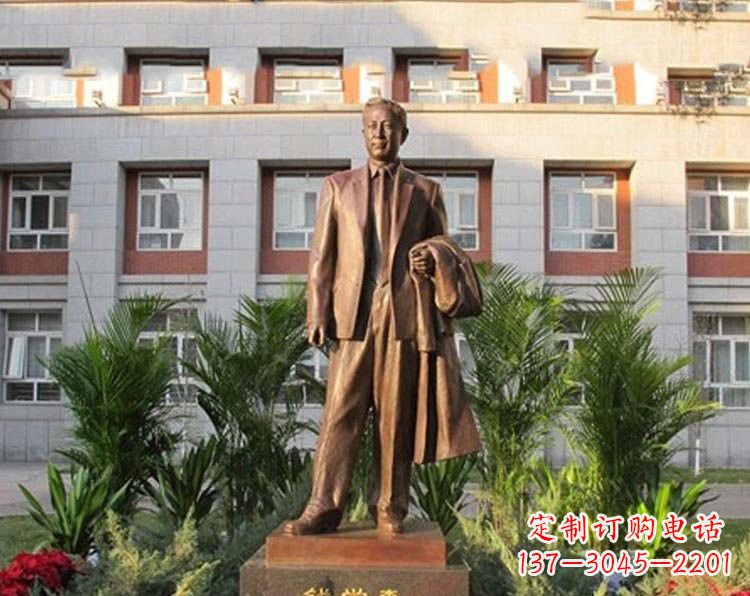 仙桃校园钱学森铜雕