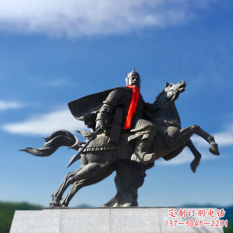 仙桃薛仁贵西征雕塑-唐初著名将领中国历史名人雕像