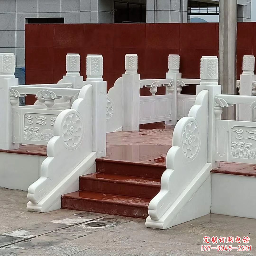 仙桃学校校园国旗台石雕