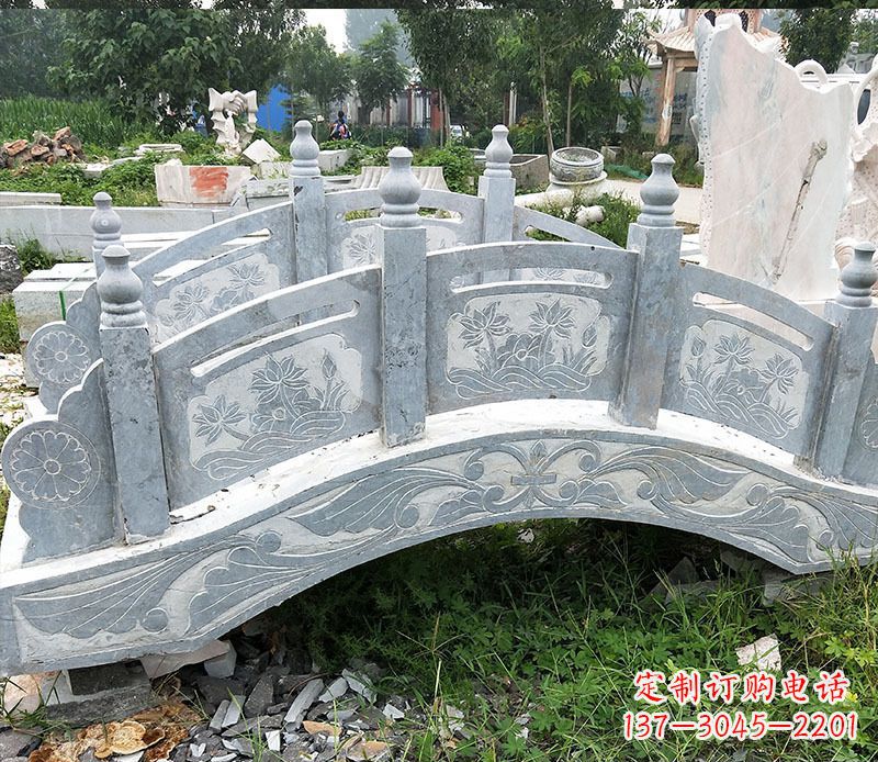 仙桃园林仿古石拱桥景观石雕 (3)