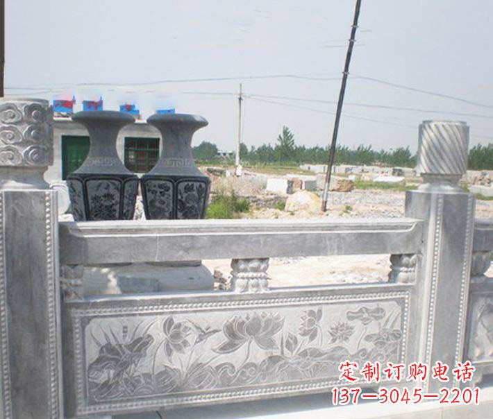 仙桃园林仿古石栏板景观石雕 (3)