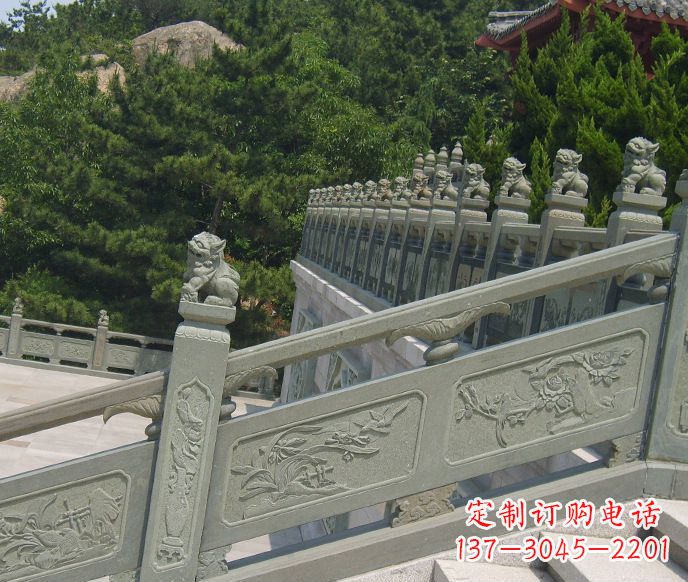 仙桃园林仿古石栏板景观石雕 (4)