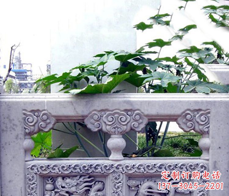 仙桃园林仿古石栏板景观石雕 (6)