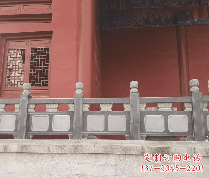 仙桃园林仿古石栏板景观石雕 (8)