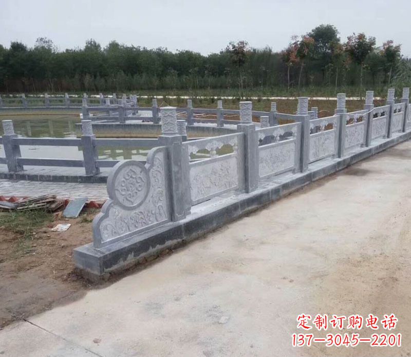 仙桃园林仿古石栏板景观石雕 (11)
