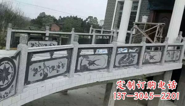 仙桃园林仿古石栏板景观石雕 (10)