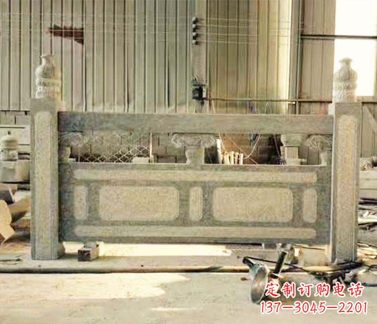 仙桃园林仿古石栏板景观石雕