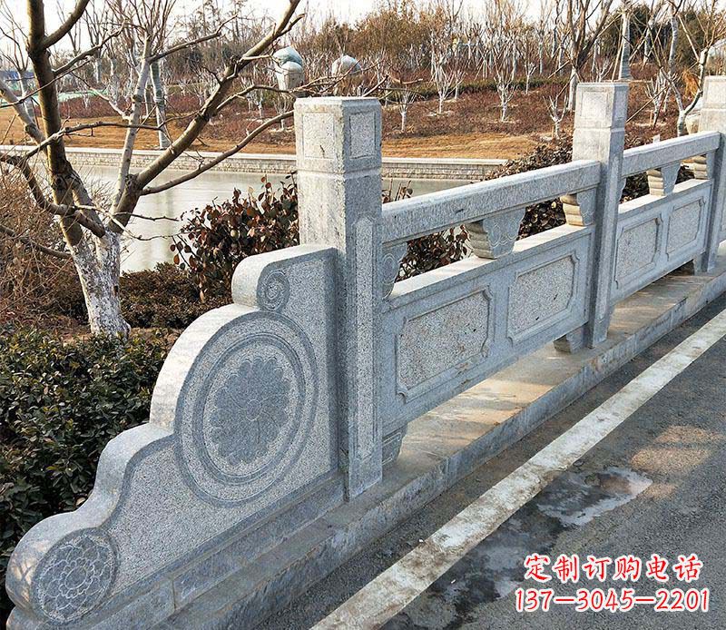 仙桃园林仿古石栏板景观石雕_1